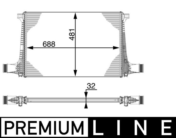 Mahle Original Interkoeler CI 220 000P