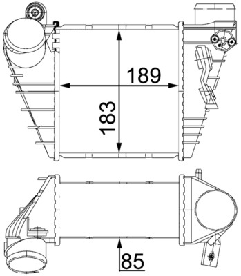 Mahle Original Interkoeler CI 22 000S