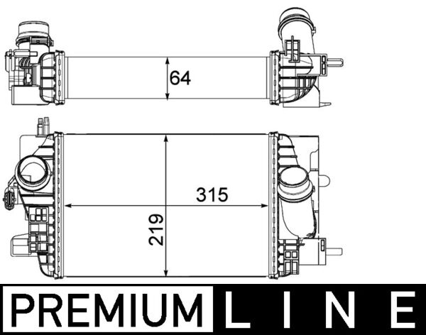 Mahle Original Interkoeler CI 235 000P