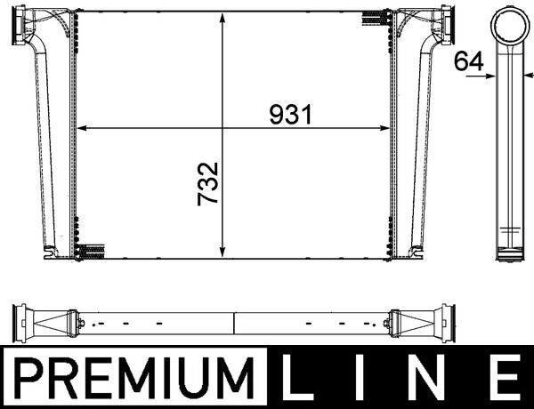 Mahle Original Interkoeler CI 241 000P