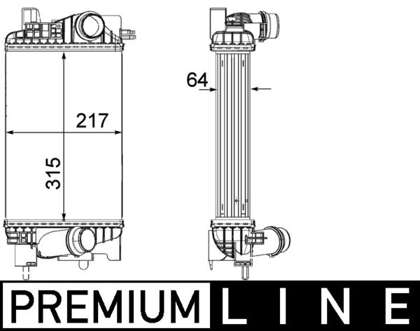 Mahle Original Interkoeler CI 262 000P