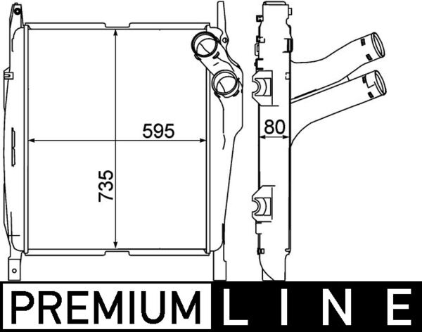 Mahle Original Interkoeler CI 270 000P