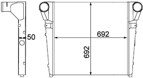 Mahle Original Interkoeler CI 271 000P