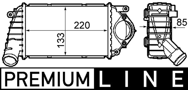 Mahle Original Interkoeler CI 302 000P