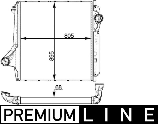 Mahle Original Interkoeler CI 374 000P