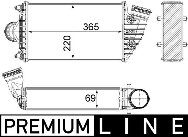 Mahle Original Interkoeler CI 380 000P