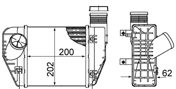 Mahle Original Interkoeler CI 423 000S