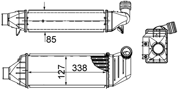 Mahle Original Interkoeler CI 424 000S