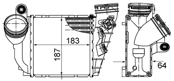 Mahle Original Interkoeler CI 485 000S