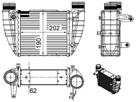 Mahle Original Interkoeler CI 486 000S