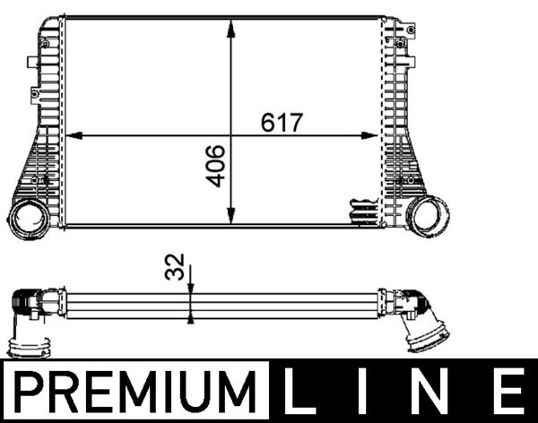 Mahle Original Interkoeler CI 83 000P