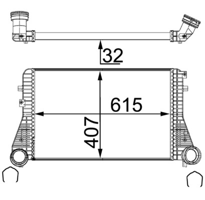 Mahle Original Interkoeler CI 83 000S