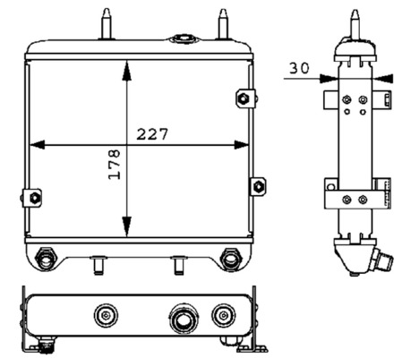 Mahle Original Oliekoeler motorolie CLC 28 000P