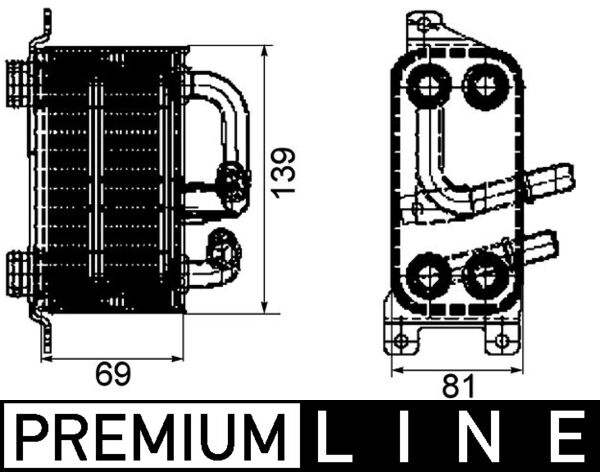 Mahle Original Oliekoeler motorolie CLC 66 000P