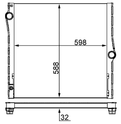 Mahle Original Radiateur CR 1050 000S