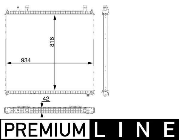 Mahle Original Interkoeler CR 105 000P