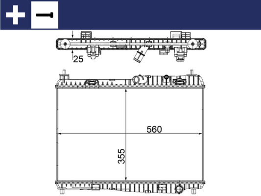 Mahle Original Radiateur CR 1135 000S