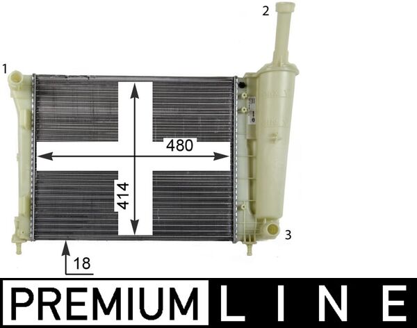 Mahle Original Radiateur CR 1859 000P