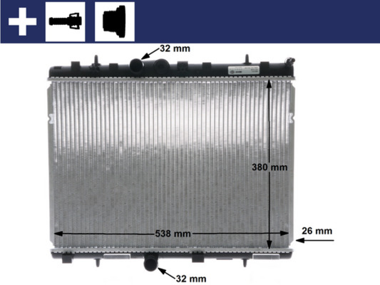 Mahle Original Radiateur CR 5 000S