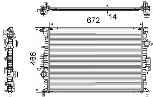 Mahle Original Radiateur CR 906 000S