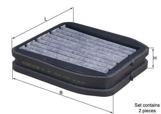 Mahle Original Interieurfilter LKK 165/S