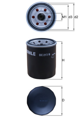 Mahle Original Oliefilter OC 217/6