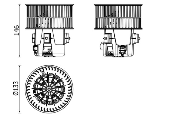 Mahle Original Kachelventilator AB 279 000P