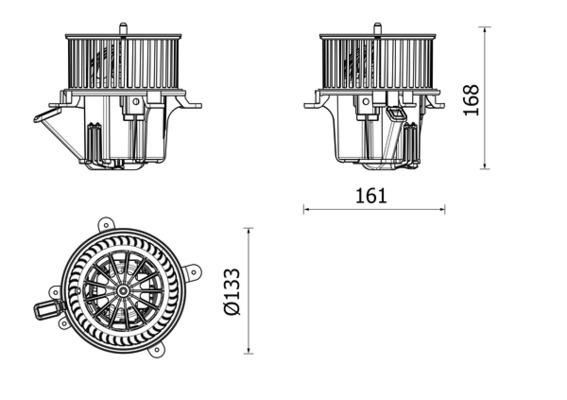 Mahle Original Kachelventilator AB 282 000P