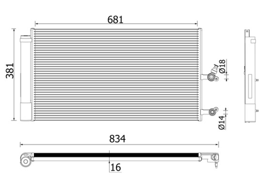 Mahle Original Airco condensor AC 890 000P