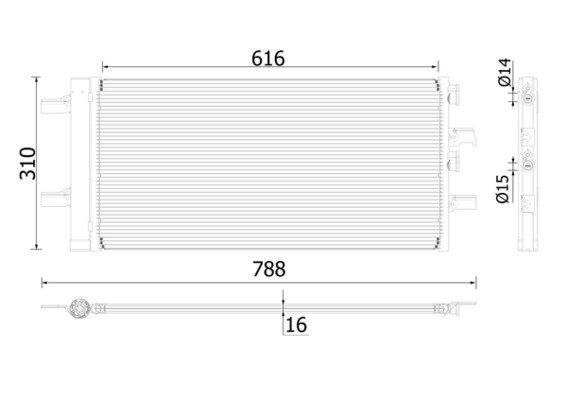 Mahle Original Airco condensor AC 891 000P