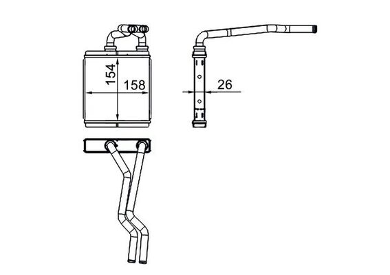 Mahle Original Kachelradiateur AH 267 000S