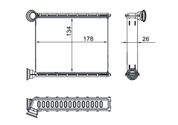 Mahle Original Kachelradiateur AH 272 000S