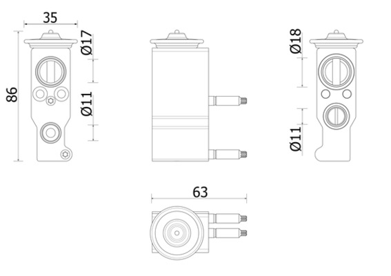 Mahle Original Airco expansieklep AVE 143 000P