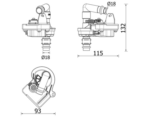 Mahle Original Airco magneetklep AVS 8 000P