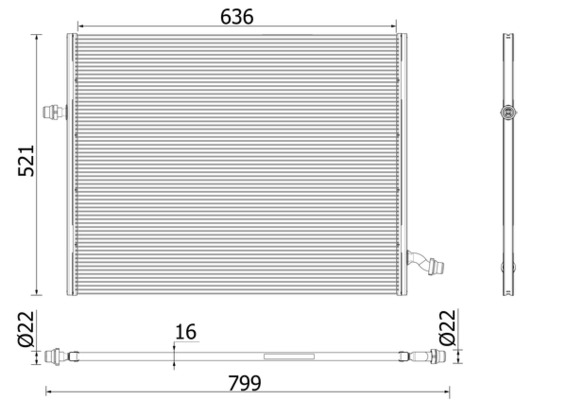 Mahle Original Interkoeler CIR 36 000P