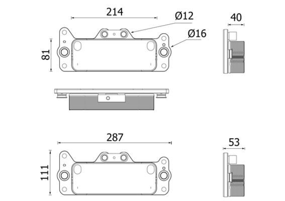 Mahle Original Oliekoeler motorolie CLC 222 000P