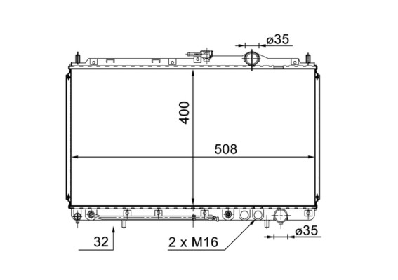 Mahle Original Radiateur CR 1570 000S