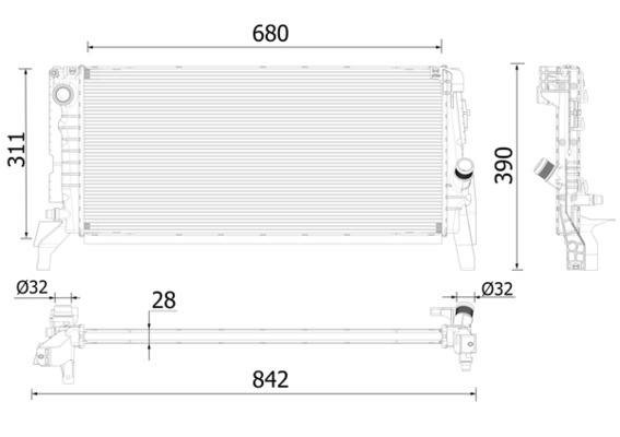 Mahle Original Radiateur CR 2311 000P