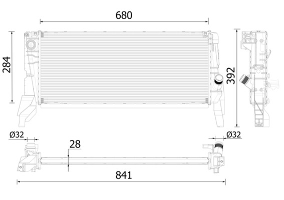 Mahle Original Radiateur CR 2313 000P