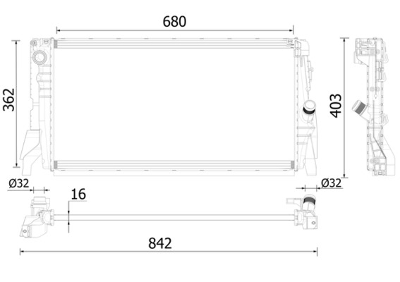 Mahle Original Radiateur CR 2315 000P