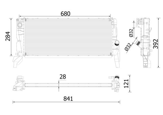 Mahle Original Radiateur CR 2319 000P