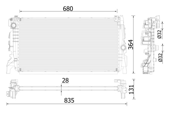 Mahle Original Radiateur CR 2323 000P