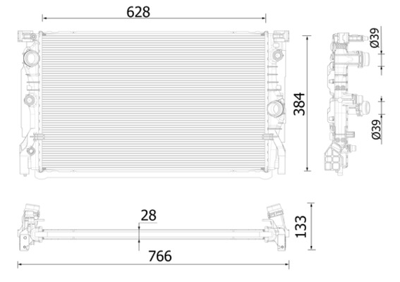 Mahle Original Radiateur CR 2324 000P