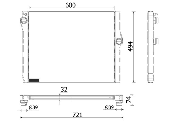 Mahle Original Radiateur CR 2333 000P