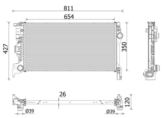 Mahle Original Radiateur CR 2335 000P