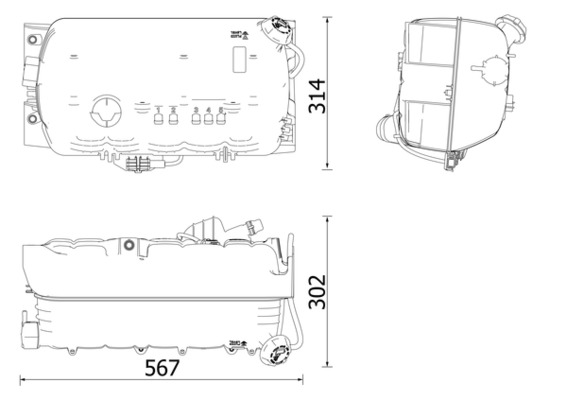 Mahle Original Expansievat CRT 97 000P