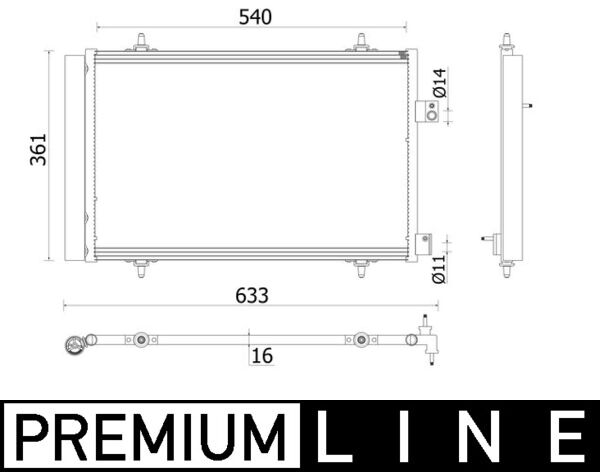 Mahle Original Airco condensor AC 922 000P