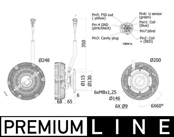 Mahle Original Visco-koppeling CFC 90 001P