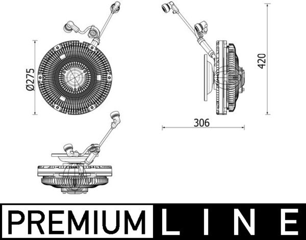 Mahle Original Visco-koppeling CFC 259 000P