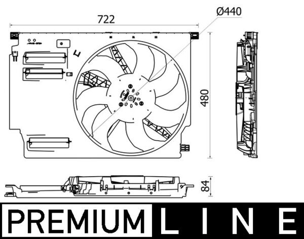 Mahle Original Ventilatorwiel-motorkoeling CFF 533 000P